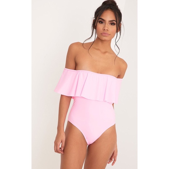 PrettyLittleThing Other - SOLD OUT!!! (LIMITED EDITION) 🌸 Pink Frill Swimsuit 🌸